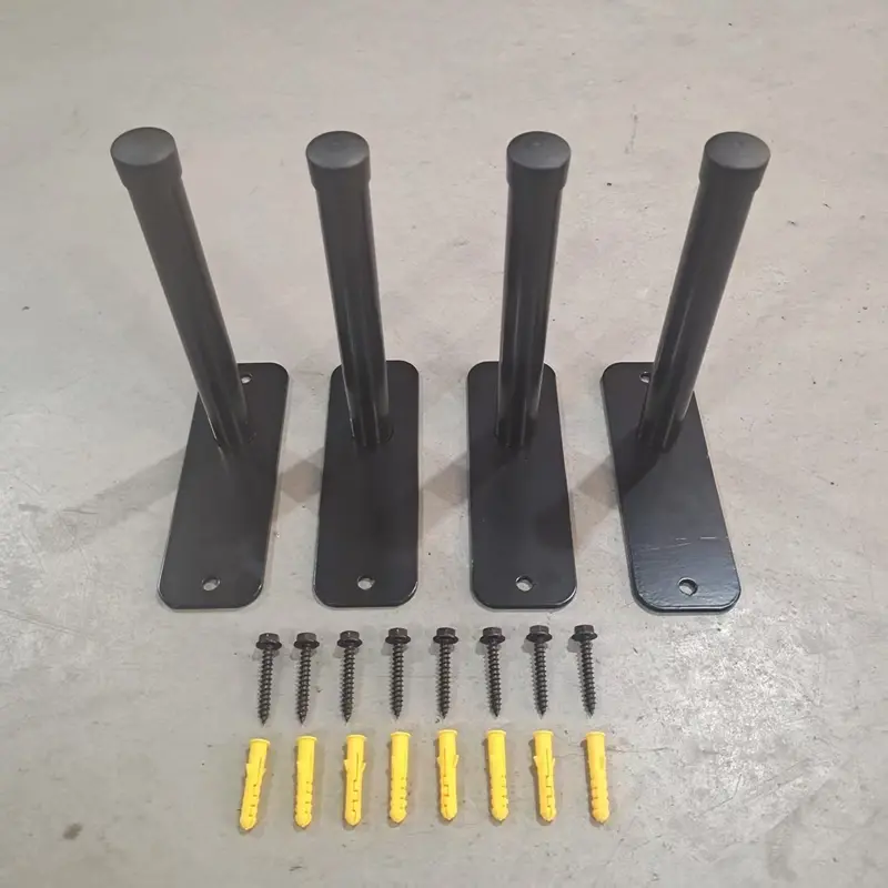 4-Piece Flush-Mount Tire Hanger Kit – Wall-Mounted Storage System for Seasonal Tires and Garage Gear
