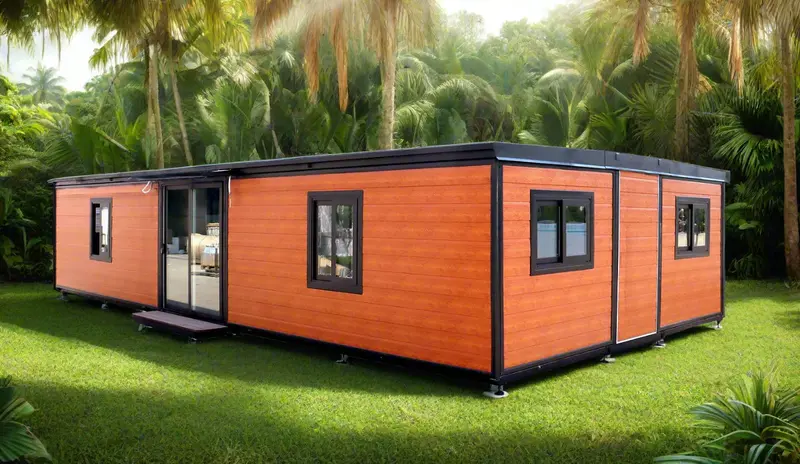 40-Foot Prefab Modular Home — Off-Grid Folding Design with Full Kitchen & Electrical Setup