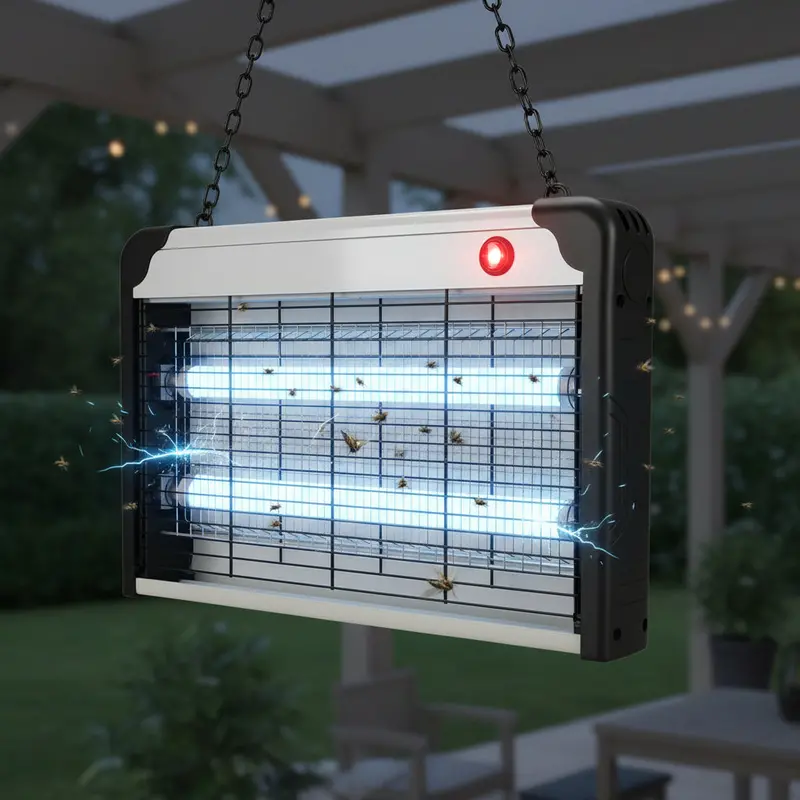 40-Watt Dual-Use Bug Zapper – Indoor/Outdoor Electric Insect Killer with UV Light and Grid Trap