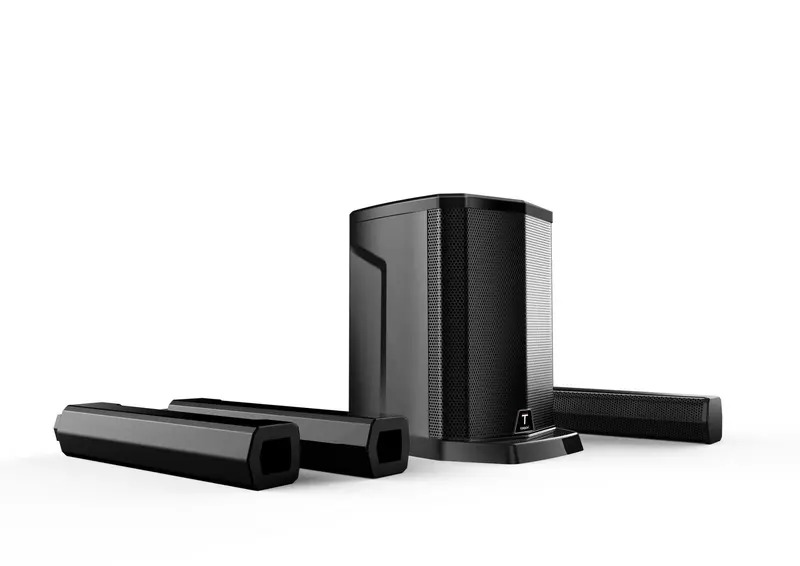400W Bluetooth Line Array Speaker System – Active Surround Sound Tower (HPA081)