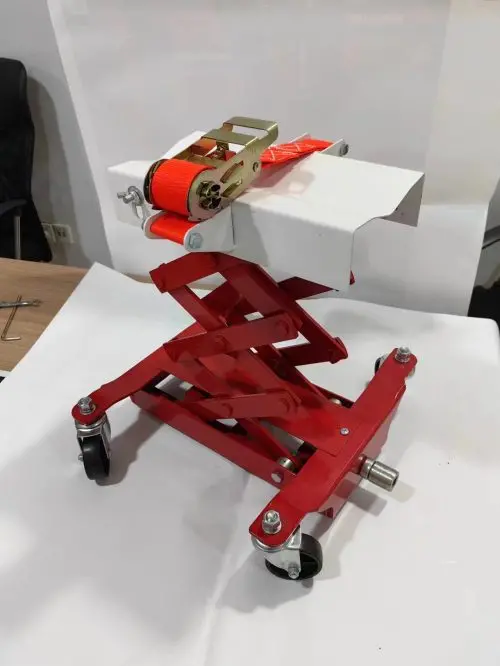 450-Lb Low-Profile Transmission Jack – Steel Frame with Swivel Casters for Easy Mobility (515519)