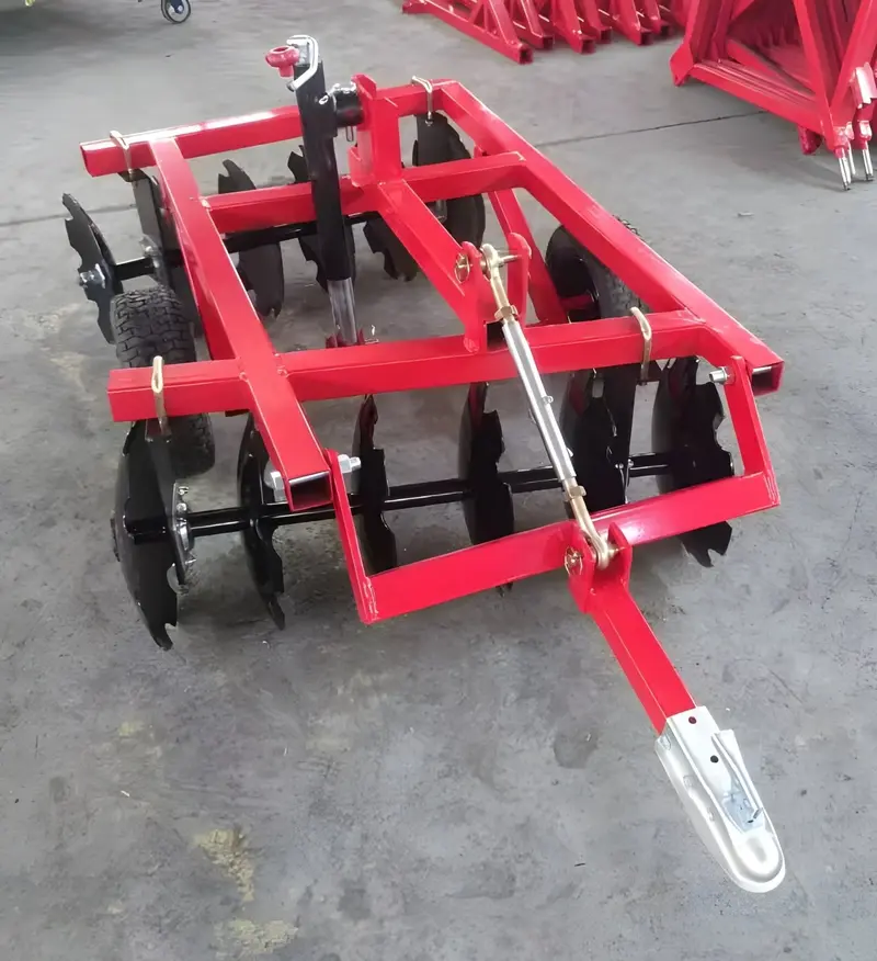48-Inch ATV Disc Harrow with 12 Heavy-Duty Blades and Reinforced Frame – 50 mm Ball Hitch Mount