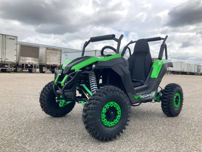 48V 1200W Off-Road Electric Go-Kart UTV – All-Terrain Buggy with Reverse Gear & Roll Cage | HWL7182