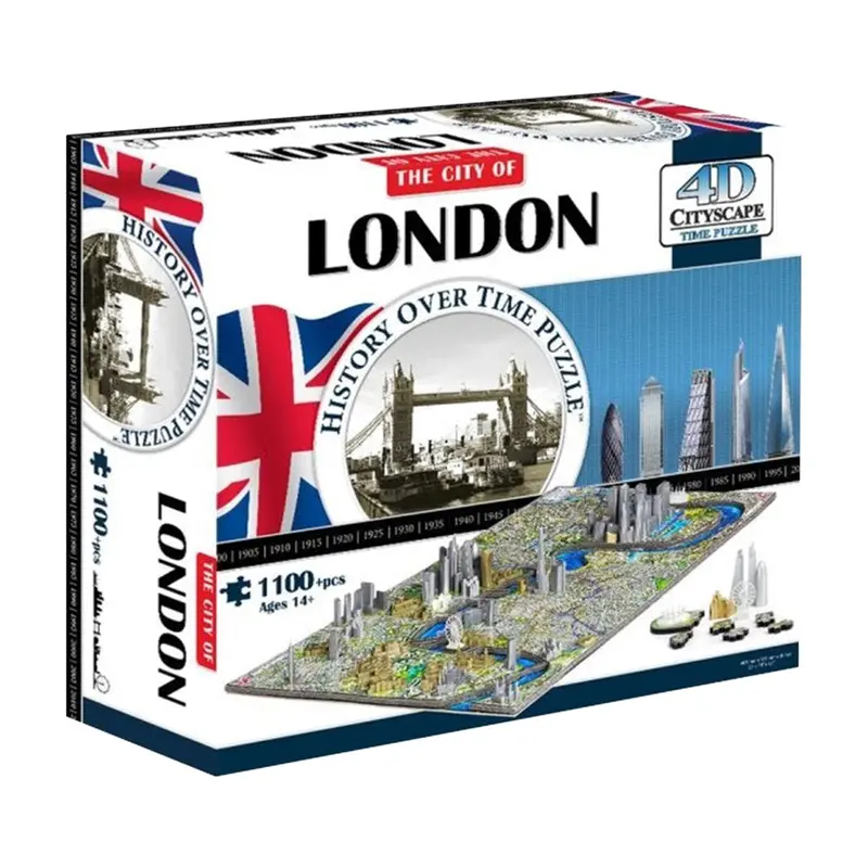 4D Cityscape London Time Puzzle – 1230-Piece Architectural 3D Jigsaw