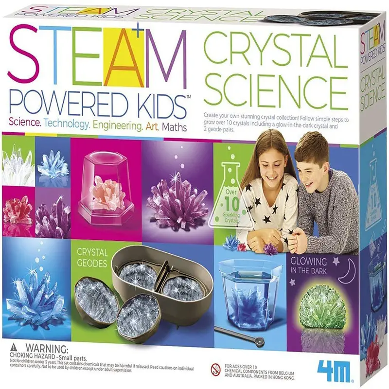 4M Crystal Growing Science Kit – Deluxe STEAM Learning Experiment Bundle