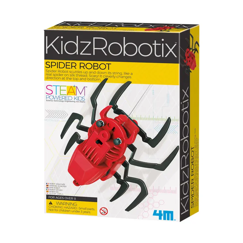 4M KidzRobotix Spider Robot Kit – Build-Your-Own STEM Robotics Toy
