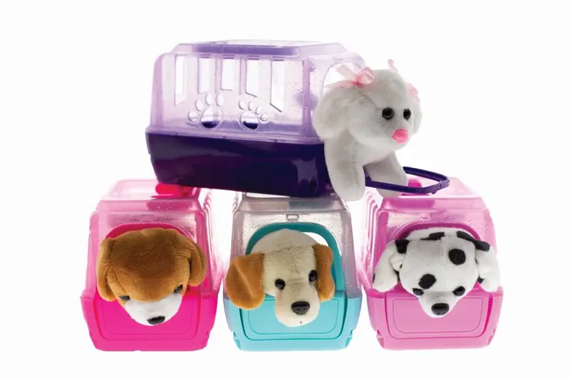 5-Inch Plush Puppy – Soft Stuffed Animal with Protective Carry Case