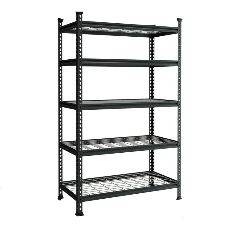 5-Tier Industrial Wire Shelving Unit – 72″H x 47″W x 24″D Heavy-Duty Garage Rack, 2200 lb Capacity | RS724724B