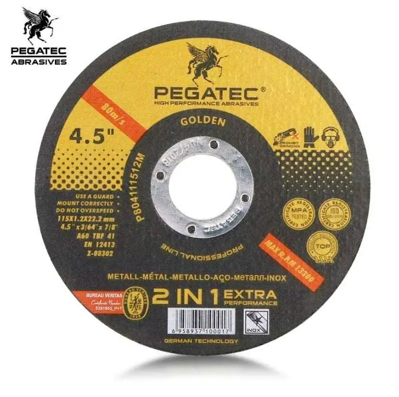 50-Pack 4.5″ Stainless Steel Cutting Discs — Angle Grinder Abrasive Wheels for Metal (1151M)