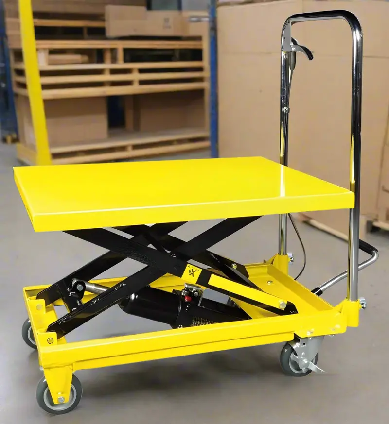500-Lb Hydraulic Lift Cart – Foot-Pedal Adjustable Mobile Work Table (HPT0330X)