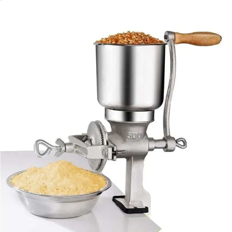 500 lb Manual Grain Grinder – Adjustable Hand-Crank Mill for Home Flour and Meal Production
