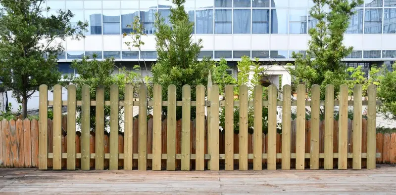 6.6-Foot Pressure-Treated Wood Picket Fence Post – Durable Outdoor Fencing Support