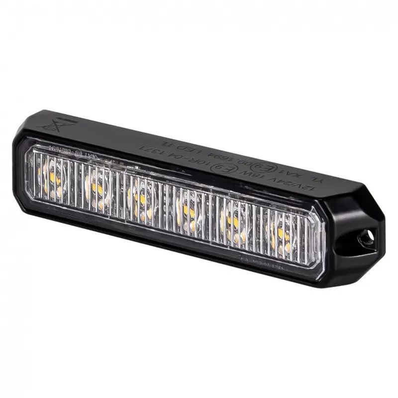6-Diode Amber Strobe Warning Light for High-Visibility Applications