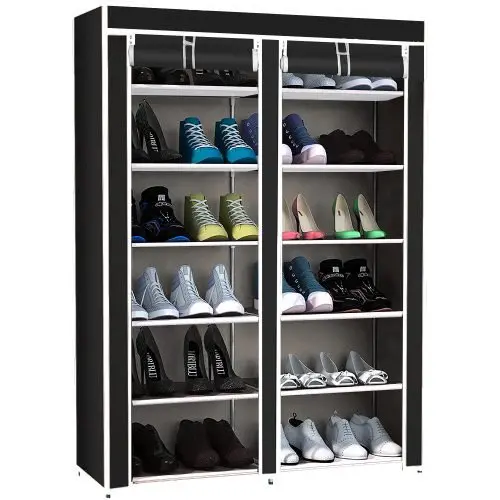 6-Shelf Freestanding Shoe Cabinet – Slim Entryway & Bedroom Storage Solution