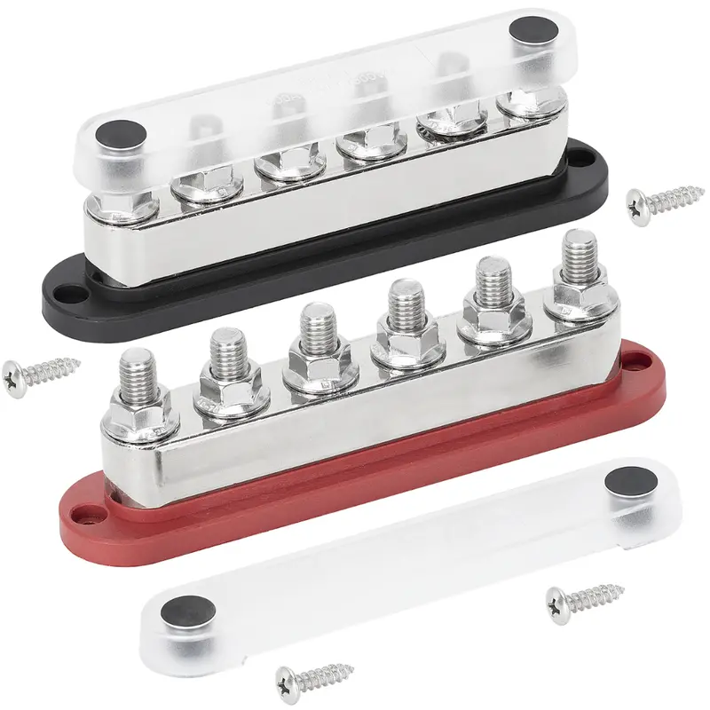600A Busbar with Six M10 Stud Terminals