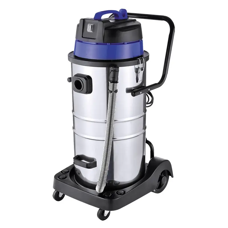 60L Stainless Steel Wet/Dry Vacuum Cleaner – Industrial-Grade Shop Vac for Commercial Workshops