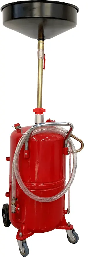 65L Mobile Waste Oil Drainer with Heavy-Duty Construction and Wheeled Mobility