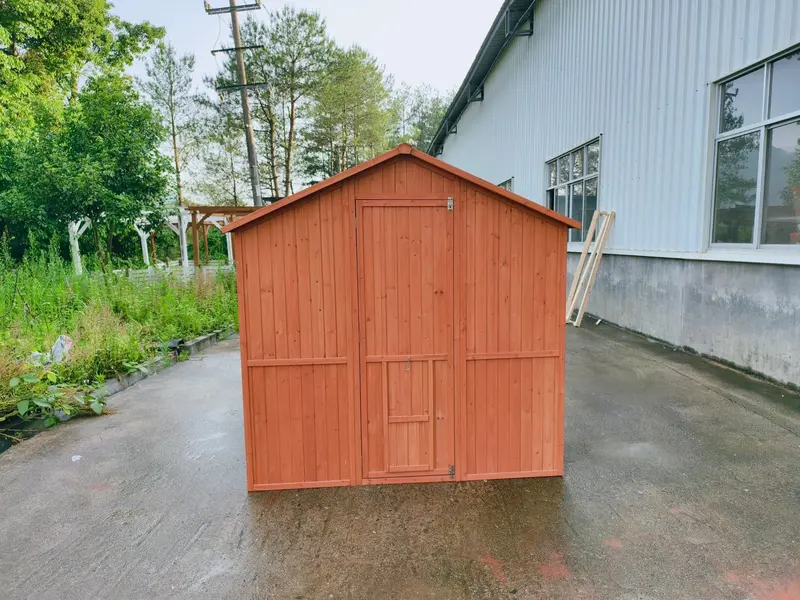 8 ft x 6 ft Walk-In Chicken Coop – Rustic Fir Wood & Galvanized Wire Enclosure with Asphalt Roof (P0846)