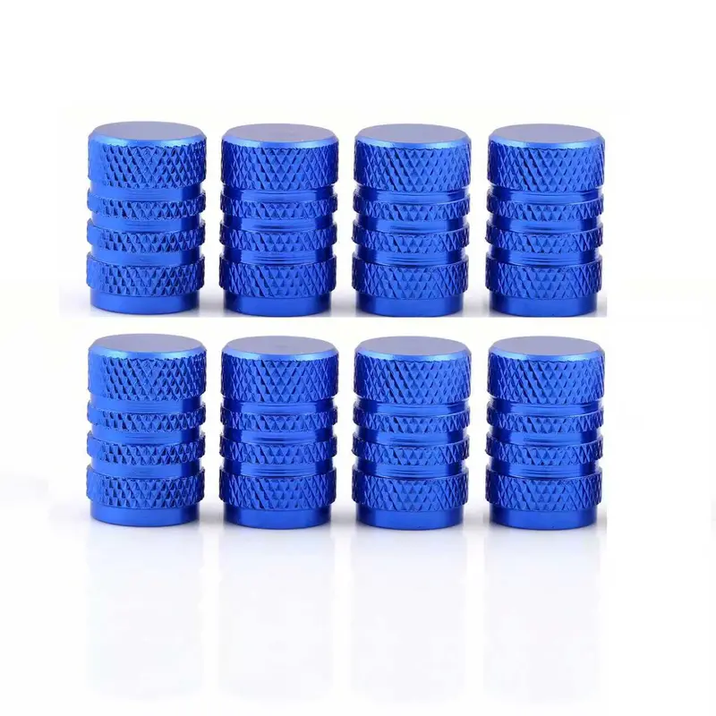 8-Pack Aluminum Tire Valve Stem Caps – Colorful Corrosion-Resistant Caps for Cars, SUVs & Motorcycles