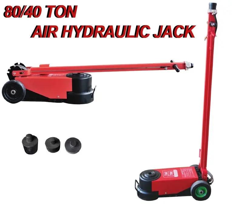 80-Ton Two-Stage Air-Hydraulic Floor Jack – Industrial-Grade Lifting for Heavy Machinery (Model PHE80)
