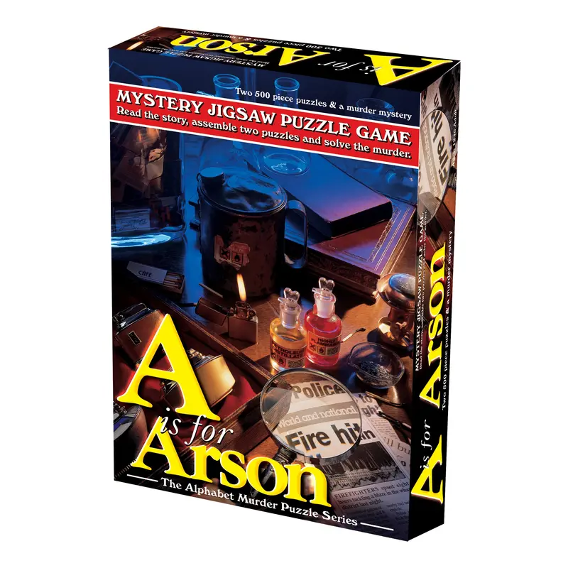 A Is for Arson: Mystery-Themed 1000-Piece Jigsaw Puzzle