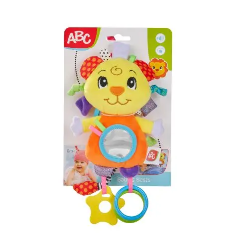 ABC Vivid Lion Plush – 10-Inch Colorful Stuffed Animal for Kids