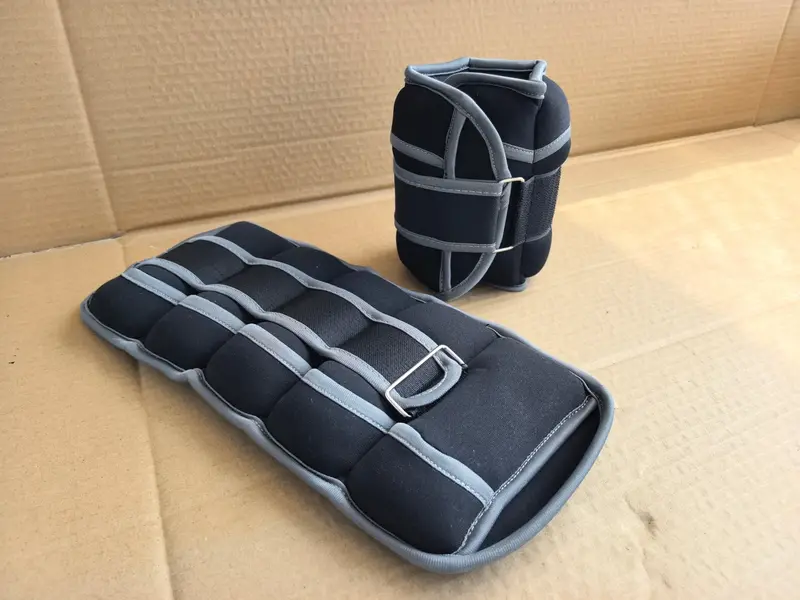 Adjustable Ankle and Wrist Weight Set (10 lbs Total) with Removable Steel Inserts for Fitness Training