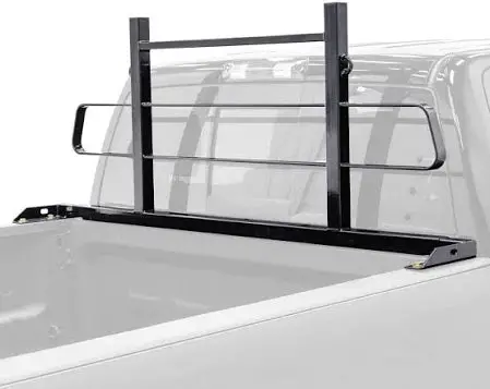 Adjustable Flat Bar Headache Rack – 500 lb Universal Pickup Truck Cab Protector & Cargo Barrier (FBHR0500)