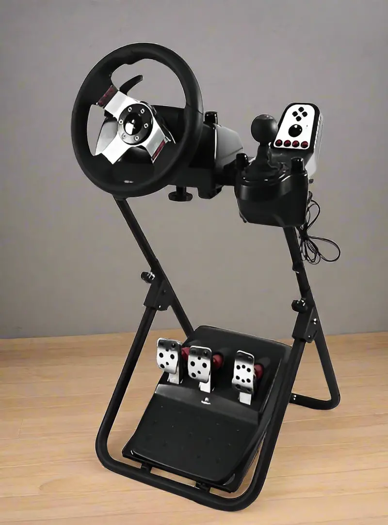 Adjustable Racing Steering Wheel Stand for PlayStation – Simulator Mount with Ergonomic Positioning (Model GY009)