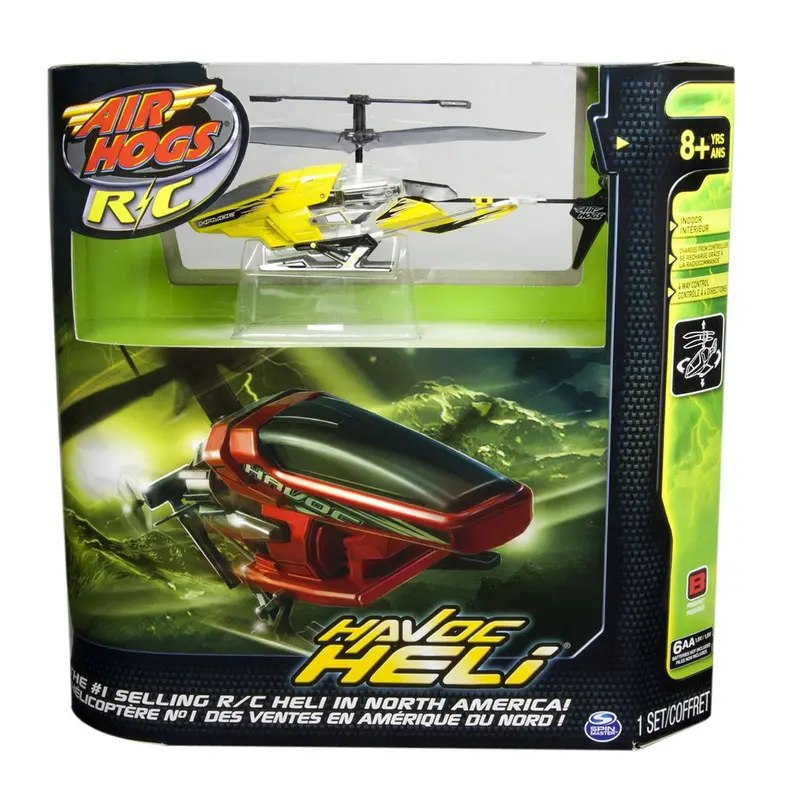 Air Hogs Havoc RC Helicopter in Yellow – Indoor/Outdoor Control