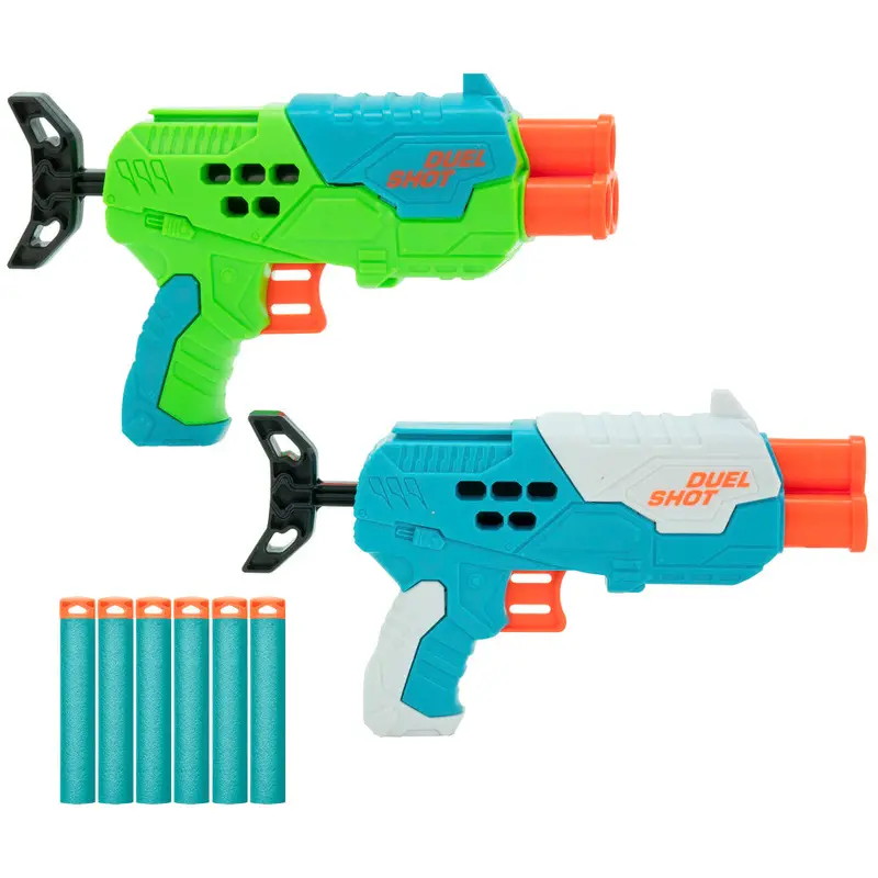 Air Warriors Duel Shot – Dual Dart Blasters Pack with Long-Range Accuracy