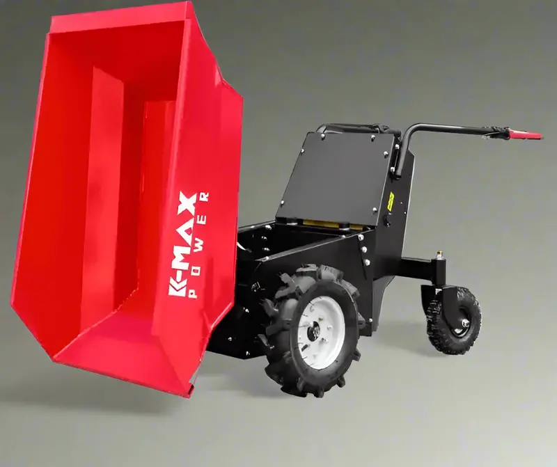 All-Terrain Electric Mini Wheelbarrow – 1,100-LB Load Capacity Dumper | DRMD01D