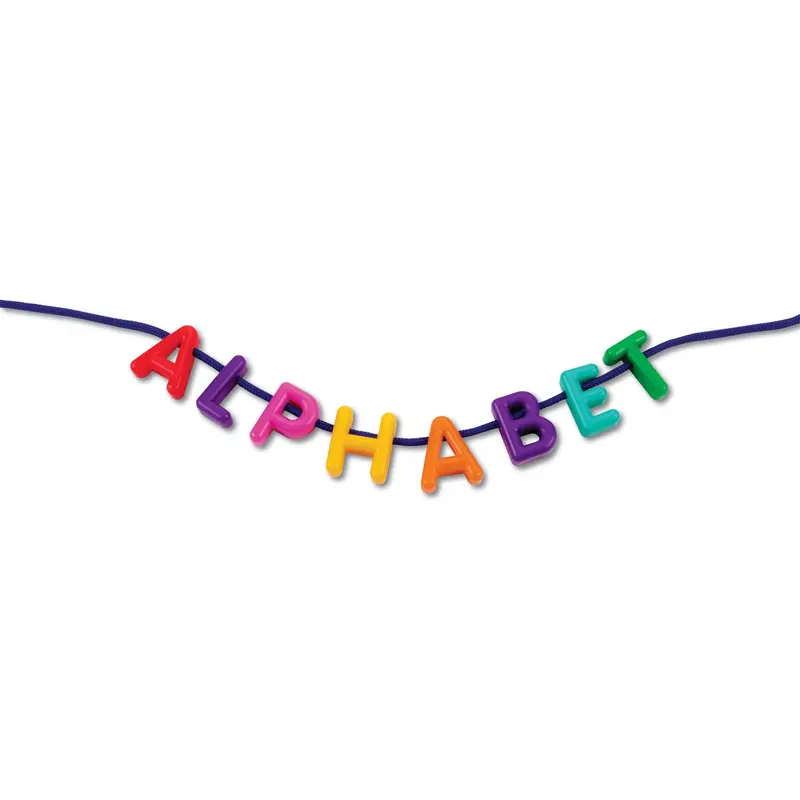 Alphabet Lacing Set – Uppercase Plastic Letters with 15 Laces (260-Piece Kit)
