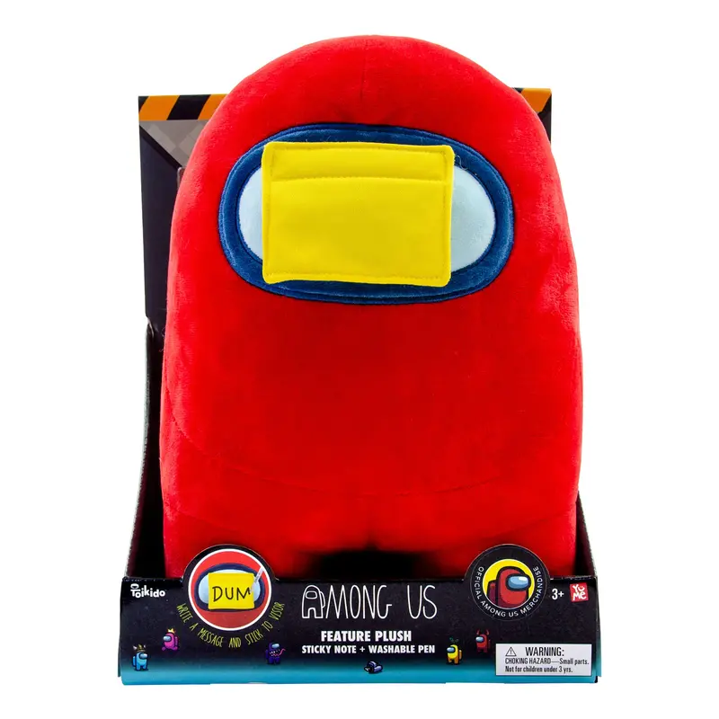 Among Us Sticky Note Plush – 12-Inch Message-Ready Huggable Toy
