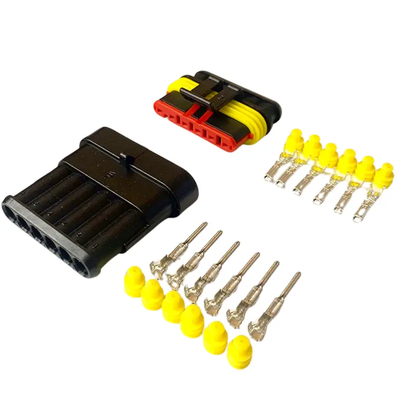 AMP Superseal 1.5 Series 6-Pin Waterproof Connector Set
