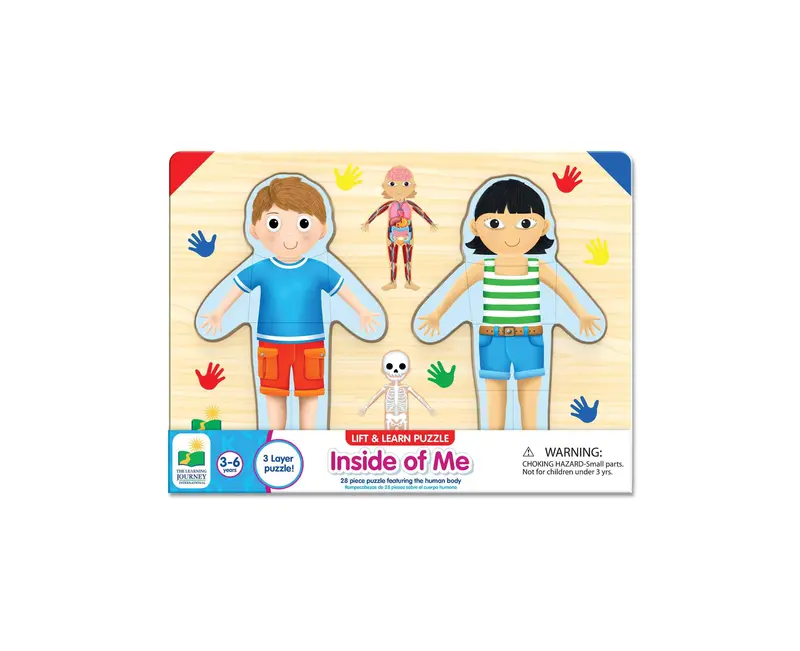 Anatomy Adventure Lift-and-Learn Puzzle – ‘Inside My Body’ Educational Set – 28 Pieces