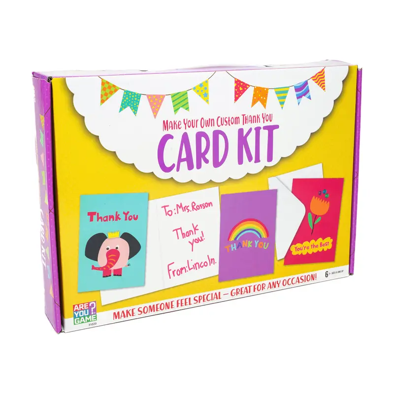 AreYouGame Thank You Card Making Kit – Complete DIY Craft Set