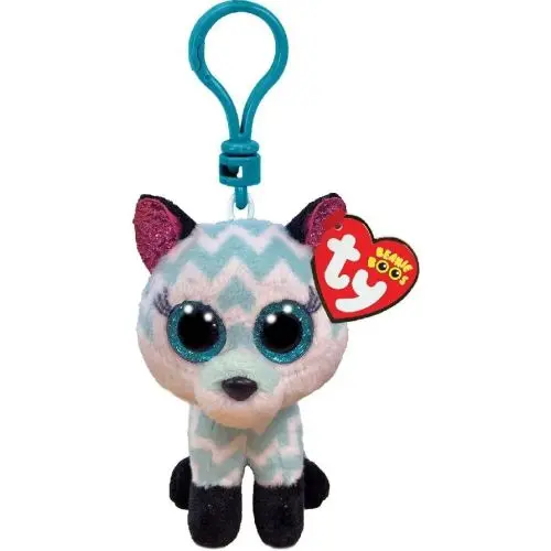 Atlas Fox Aqua Boo Clip Plush – Detachable Backpack Charm Accessory