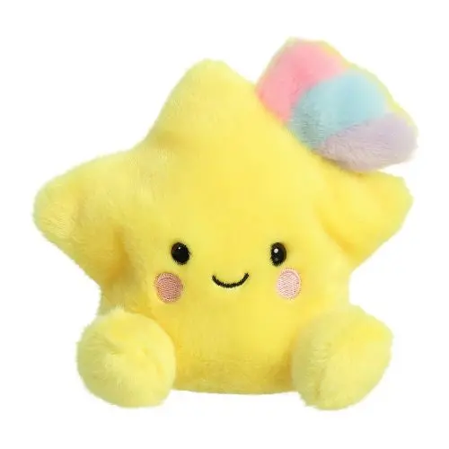 Aurora Pisces Star Palm Pals Plush – 5-Inch Yellow Zodiac-Themed Stuffed Animal