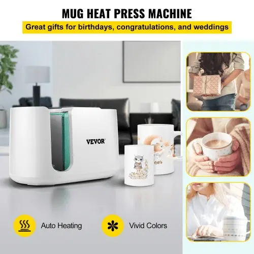 Automatic One-Touch Sublimation Mug Press – Smart Heat Press for 11–15 oz Cups (Model 523559)