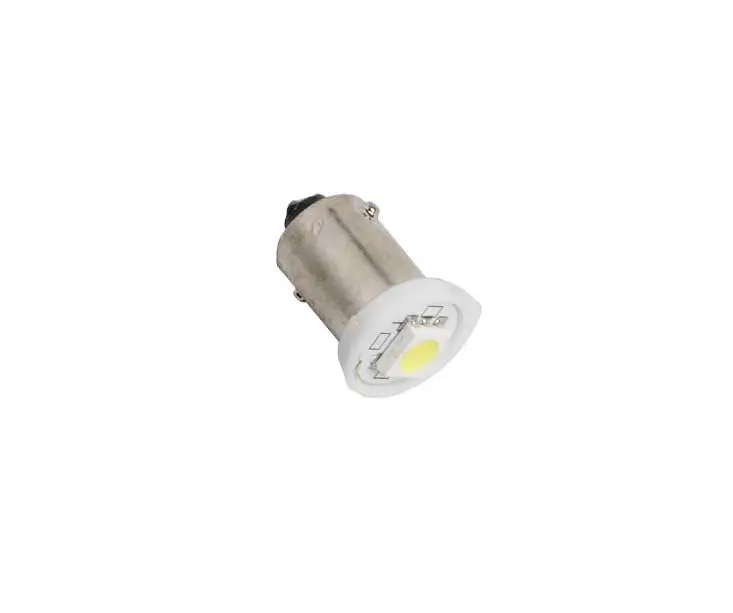BA9 (T4W) 24V LED Mini Bulbs – Single-LED Design – 2-Pack