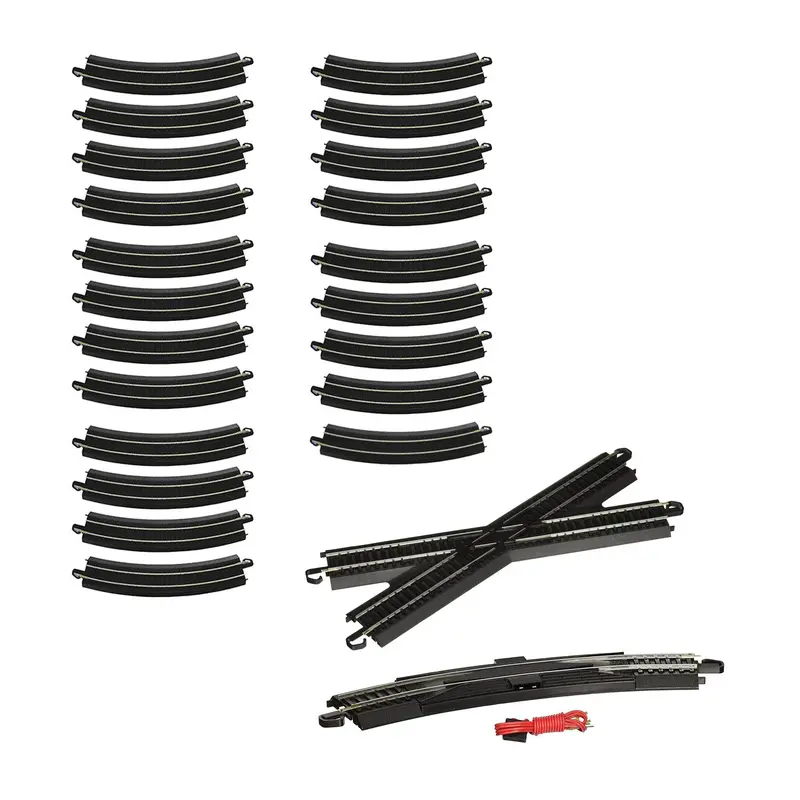 Bachmann Figure-8 E-Z Track Layout Pack – HO Scale Steel Rails & Black Roadbed