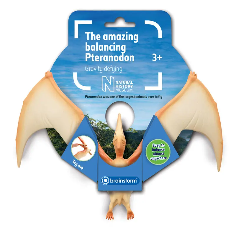 Balancing Pteranodon Dinosaur Toy – Interactive Science-Inspired Figure from Natural History Museum