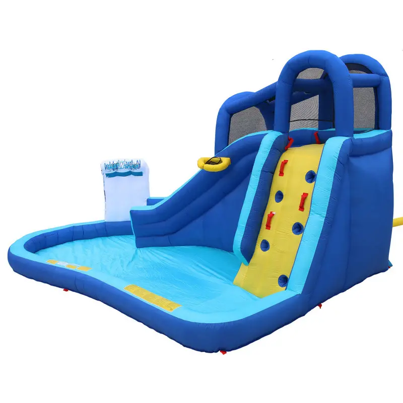 Banzai Surf N’ Splash Inflatable Water Park – Basketball Hoop & Slide Combo