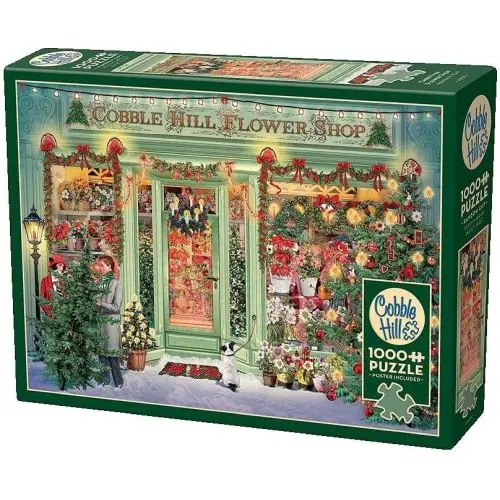 Barbara Behr Vintage Christmas Flower Shop Jigsaw Puzzle (1000 Pieces)