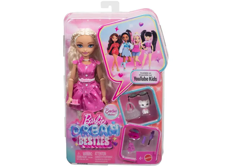 Barbie Dream Besties Malibu Doll with Styling Tools & Play Accessories