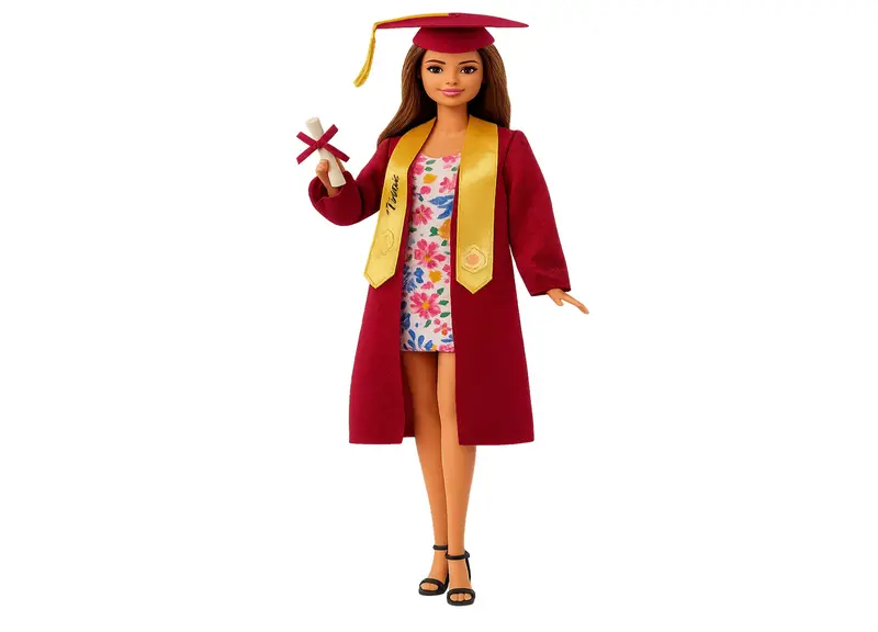 Barbie Graduation Doll – Fashion Figure with Cap, Gown, and Diploma Accessory Set