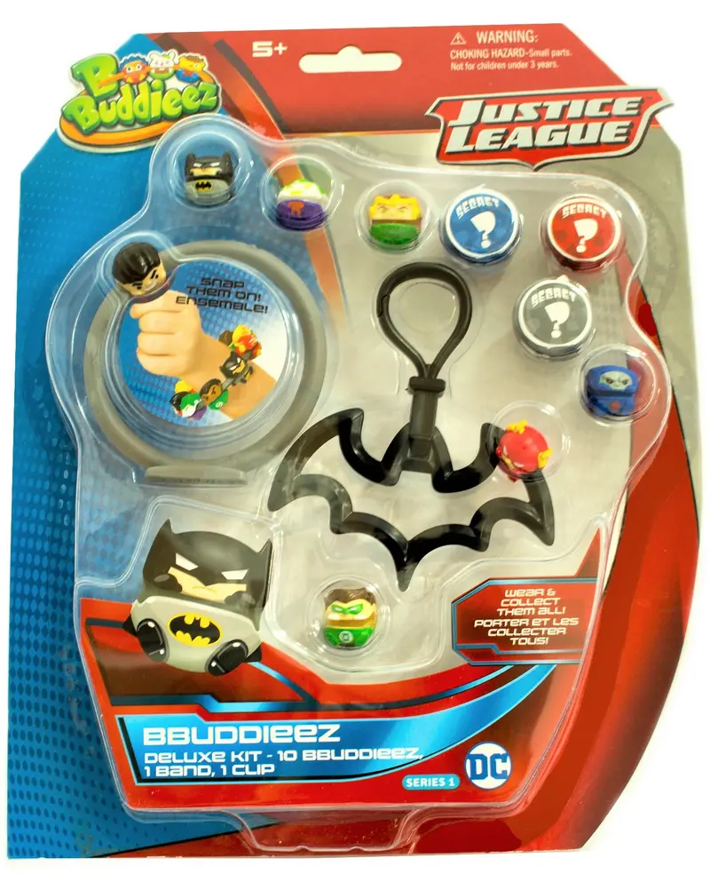 Bbuddieez DC Justice League Deluxe Collectible Figure Set – 10-Piece Superhero Lineup