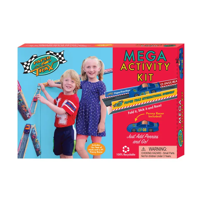 Be Good Company Paper Trax Mega Kit – Reusable Wall-Mounted Track System