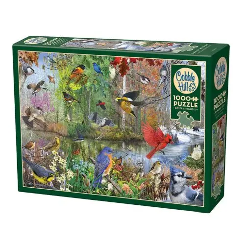 Bird of the Season Jigsaw – 1000-Piece Cobble Hill Ornithological Art Puzzle